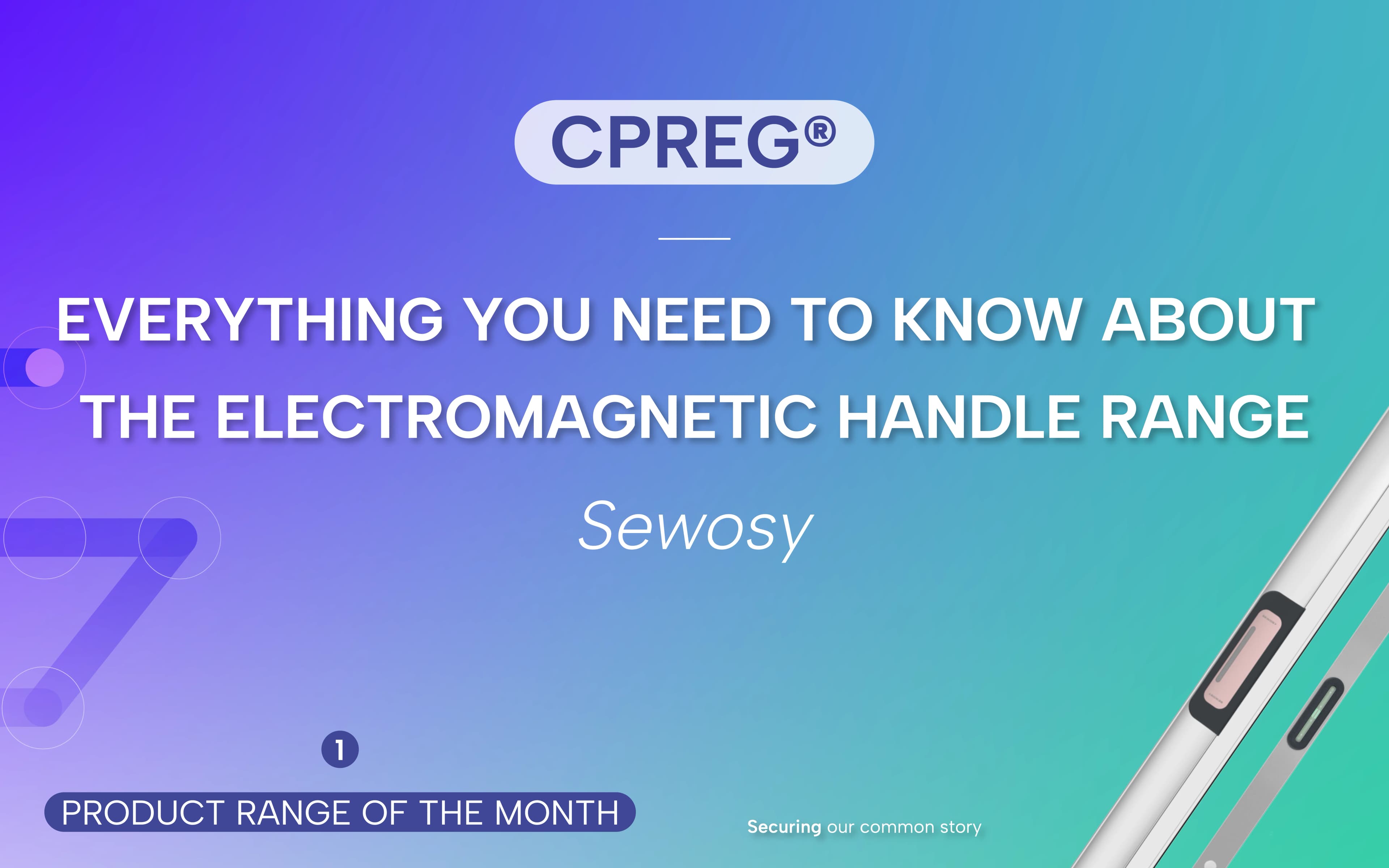 CPREG adjustable electromagnetic handles for access control door